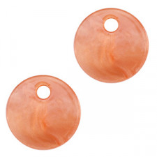 Resin pendant 12mm - Coral red